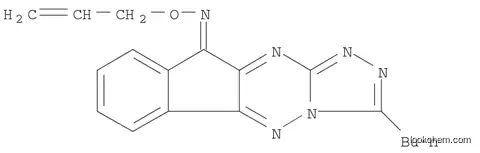 Molecular Structure of 1022084-04-3 (10H-Indeno[2,1-e]-1,2,4-triazolo[4,3-b][1,2,4]triazin-10-one, 3-butyl-, O-2-propen-1-yloxime)